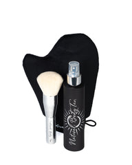 Pack spray vanille + pinceau et gant applicateur
